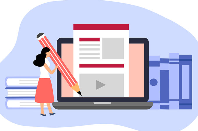 鉛筆を持っている