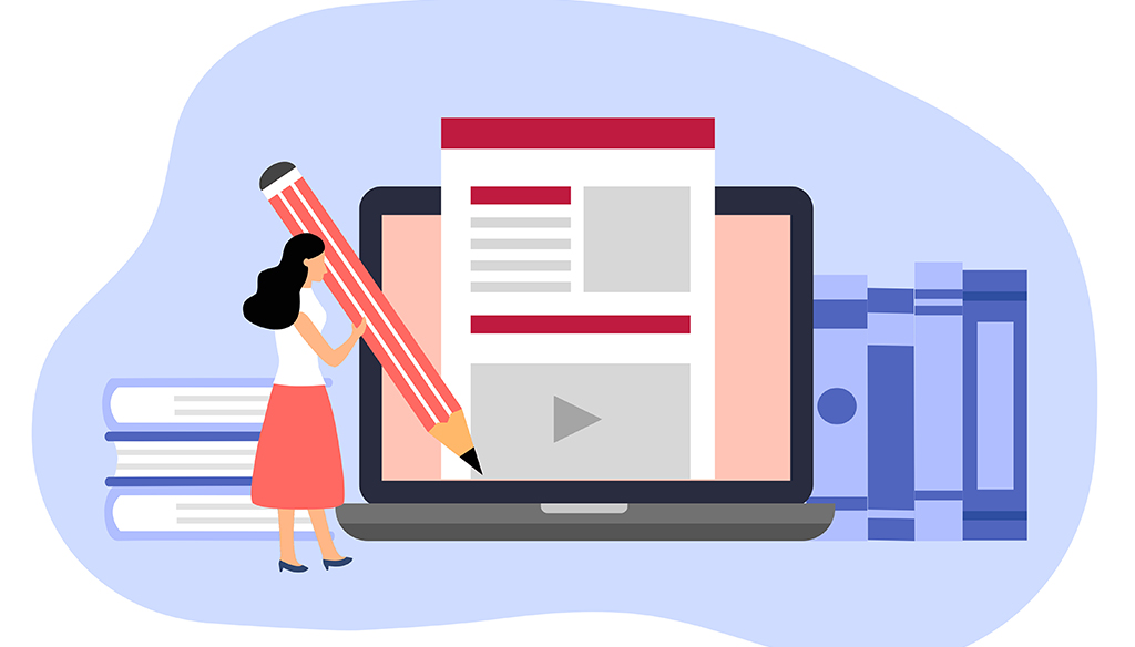 鉛筆を持っている