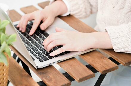 パソコンを操作