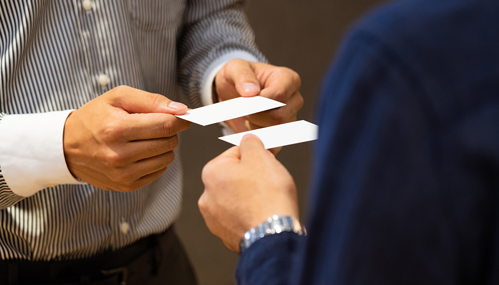 名刺交換